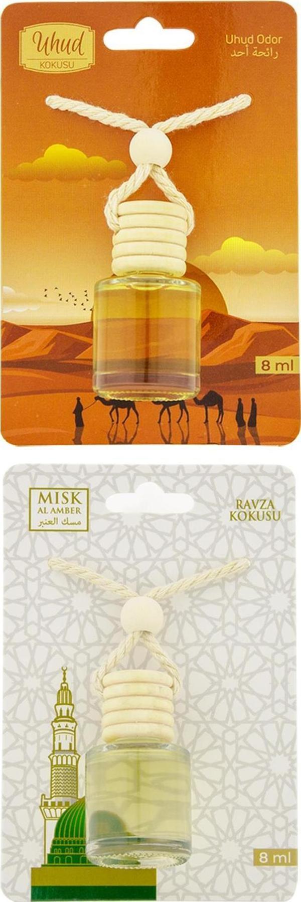 Uhud Kokusu Ve Medine Ravza Kokusu 8 Ml Araba Kokusu Cam Şişe - Image 1