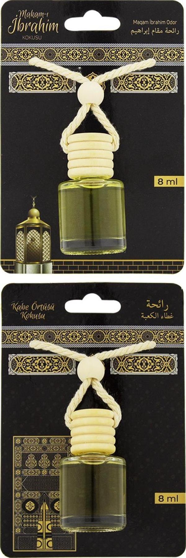 Makamı İbrahim Kokusu Ve Kabe Örtüsü Kokusu 8 Ml Araba Kokusu Cam Şişe - Image 1