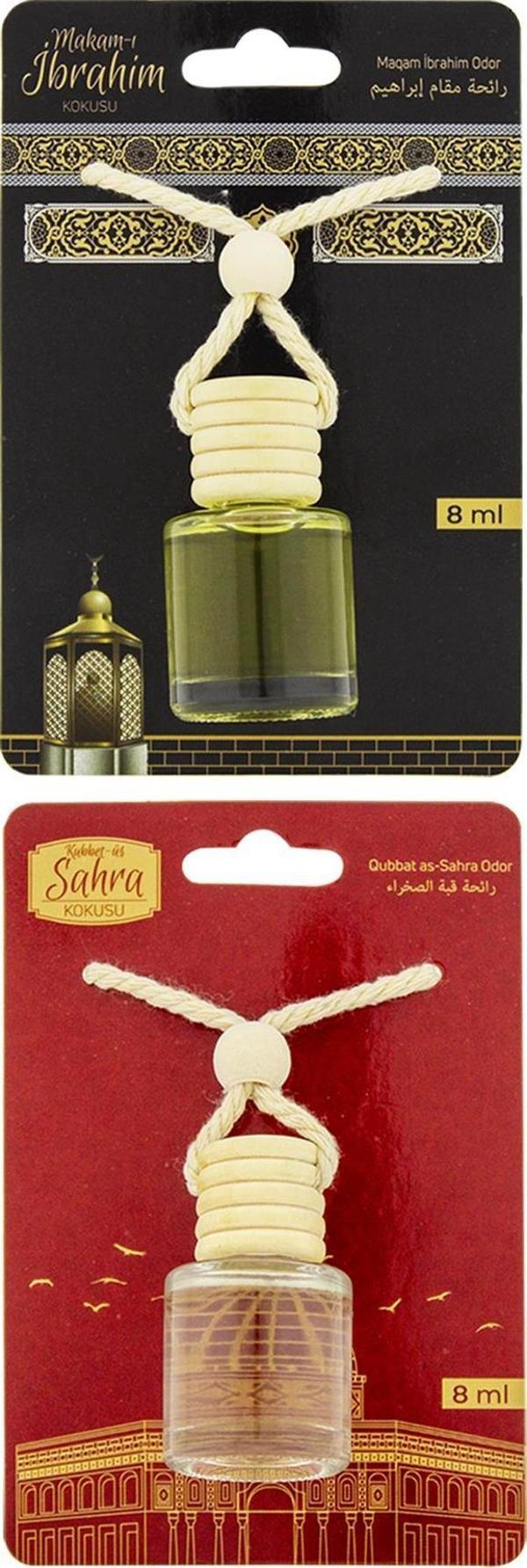 Makamı İbrahim Kokusu Ve Kubbetüs Sahra Kokusu 8 Ml Araba Kokusu Cam Şişe - Image 1