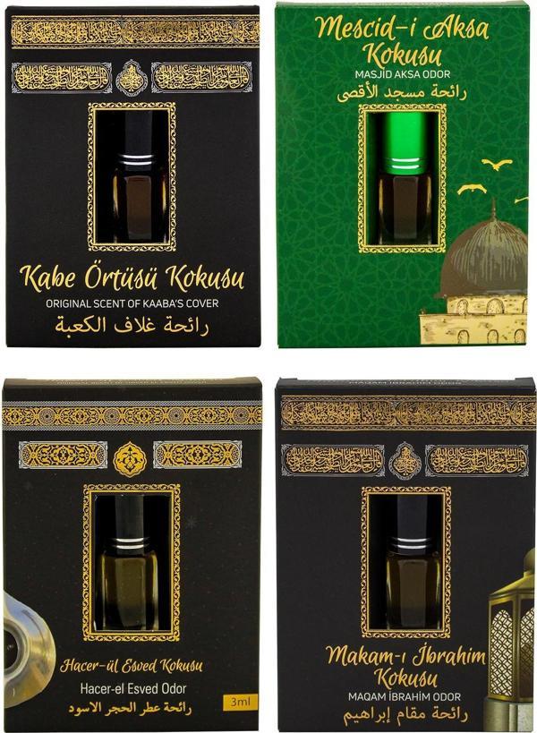Kabe Örtüsü Kokusu Mescidi Aksa kokusu Hacerül Esved Kokusu ve Makamı İbrahim kokusu Alkolsüz Esans 3ml - Image 1