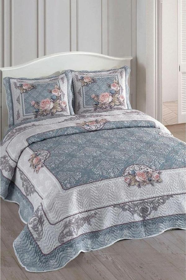 Çift Kişilik Microfiber Kapitone Yatak Örtüsü Marie - Image 1