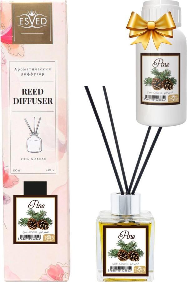 Çam Kokusu 100 Ml Çubuklu Oda Kokusu Yedek Dolum Şişesi Hediyeli - Image 1
