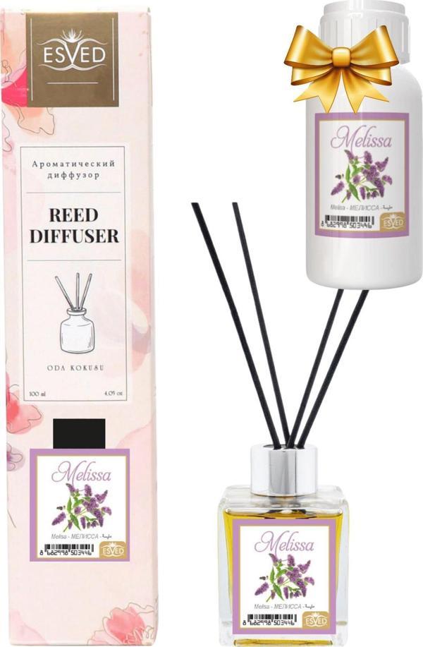 Melisa Kokusu 100 Ml Çubuklu Oda Kokusu Yedek Dolum Şişesi Hediyeli - Image 1