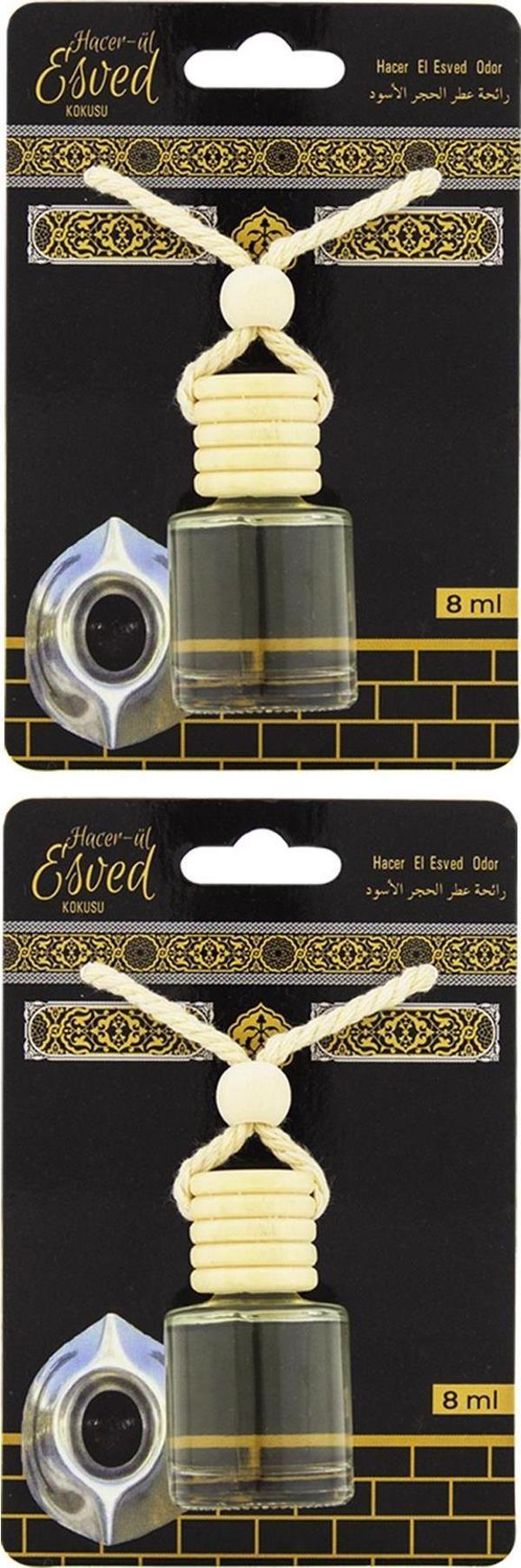 Hacerül Esved Kokusu 8 Ml Araba Kokusu Cam Şişe 2 Adet - Image 1