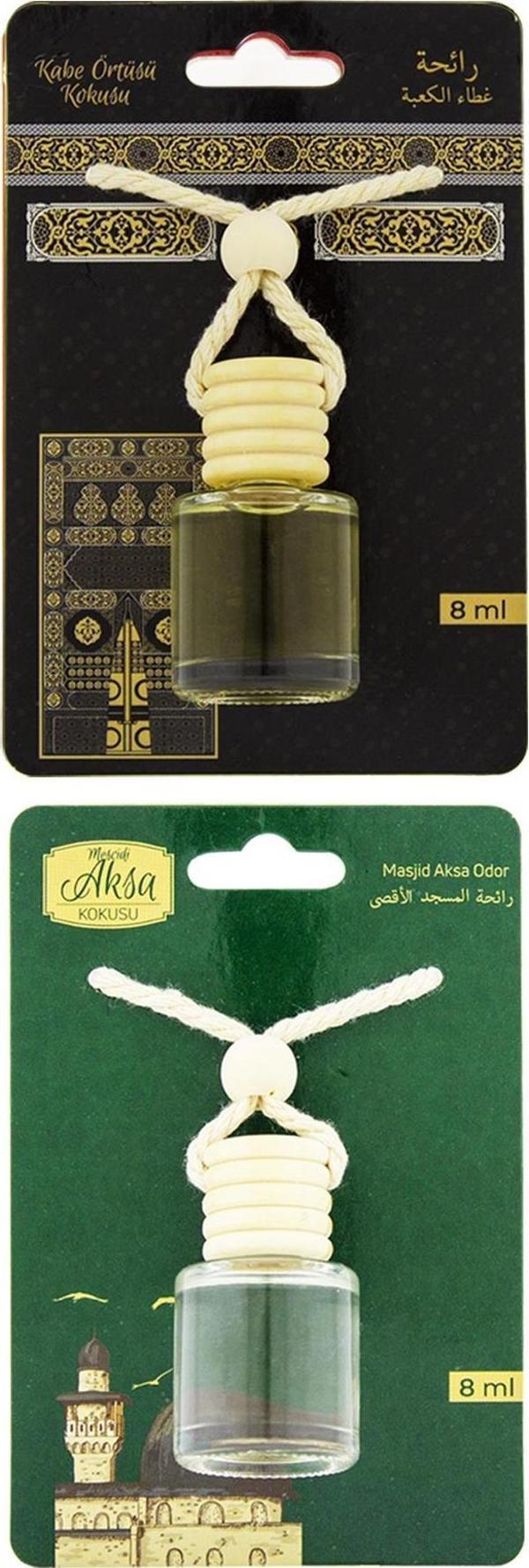 Kabe Örtüsü Kokusu Ve Mescidi Aksa Kokusu 8 Ml Araba Kokusu Cam Şişe - Image 1