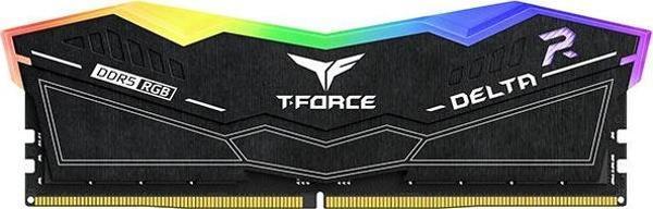 Team T-Force DELTA RGB Black 32GB 2x16GB 6400Mhz DDR5 CL40 Gaming Ram (FF3D532G6400HC40BDC01) - Image 1