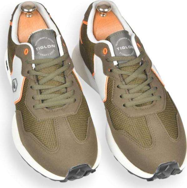 DeepSEA Erkek Yeşil Bağcıklı Ortopedik Yüksek Taban Spor Ayakkabı Sneaker 2509974 - Image 1