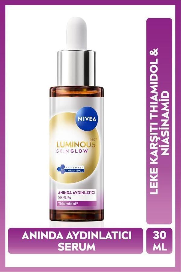 Nivea Luminous630 Skin Glow Anında Aydınlatıcı Serum 30ml, Eşit Cilt Tonu, Thiamidol, Niasinamid, AloeVera - Image 1
