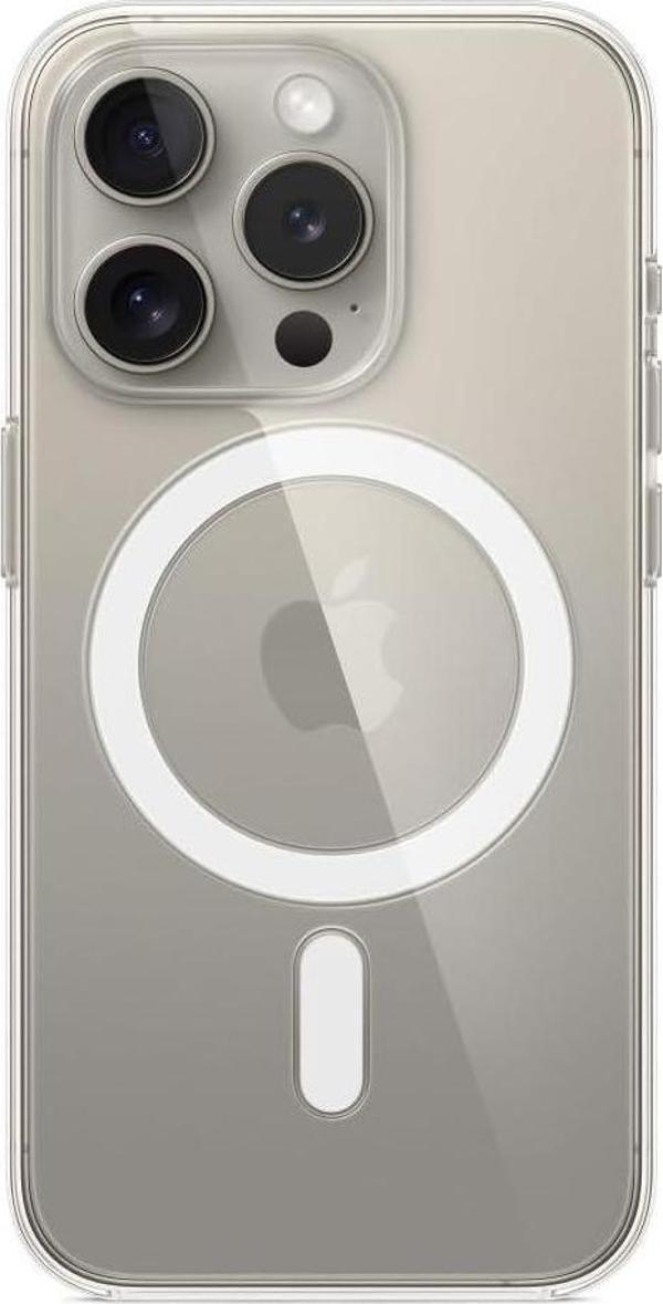 iPhone 15 Pro için MagSafe özellikli Şeffaf Kılıf - Image 1