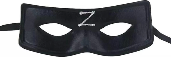 Zorro Maskesi Arkadan Lastikli Z Baskılı - Image 1
