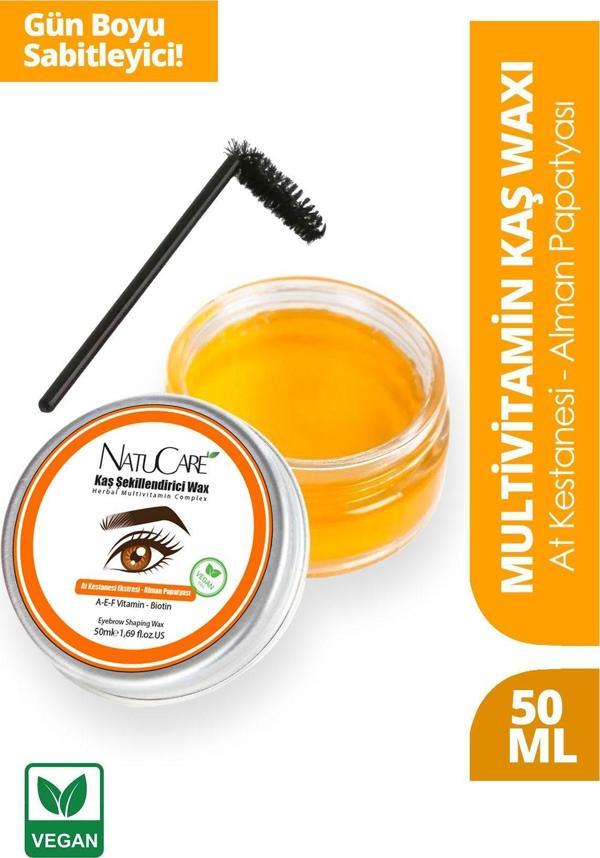NatuCare Sabitleyici ve Parlatıcı Kaş Waxı 50ML - Image 1