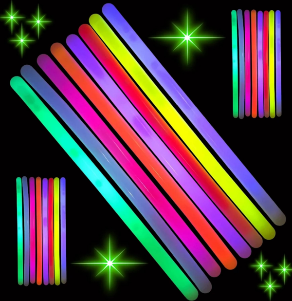 Karanlıkta Parlayan Fosforlu Glow  Kalın Çubuk 30 Cm 1 Adet - Image 1