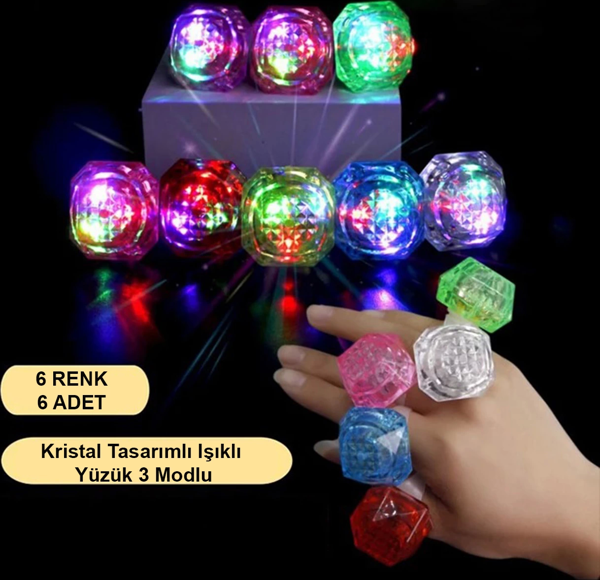 Kristal Led Parti Yüzük Seti (639lı) - Image 1