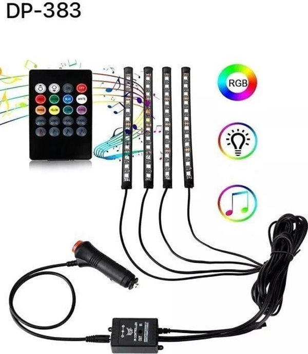 Araç İçi Ayak Altı Ses Duyarlı Şerit Led 4lü Set - Image 1