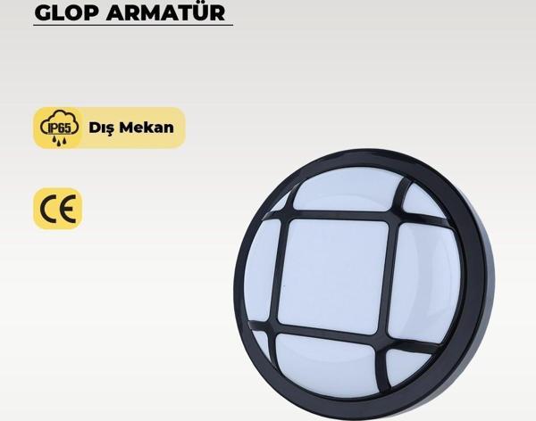 30W Sinope Led Armatür Siyah Kasa 3200K Sarı Işık - Image 1