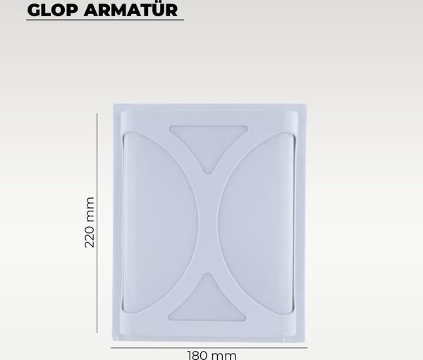30W Telesto Led Armatür Siyah Kasa Beyaz Işık - Image 1