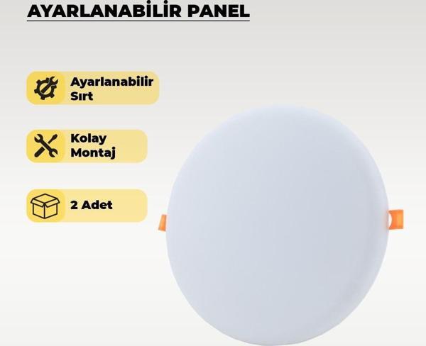 36W Sıva Altı Ayarlanabilir Led Panel Armatür Beyaz Işık - Image 1