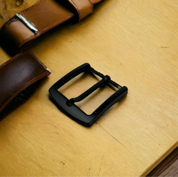 Kemer Tokası 4,5 cm Siyah Boyalı 1 Adet  (Leathercraft, Deri Hobi) - Image 1