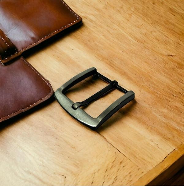 Kemer Tokası 4,5 cm Siyah Silme 1 Adet  (Leathercraft, Deri Hobi) - Image 1