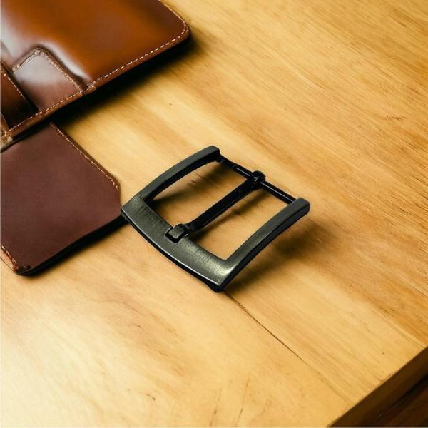 Kemer Tokası 4,5 cm Siyah Silme 1 Adet  (Leathercraft, Deri Hobi) - Image 1
