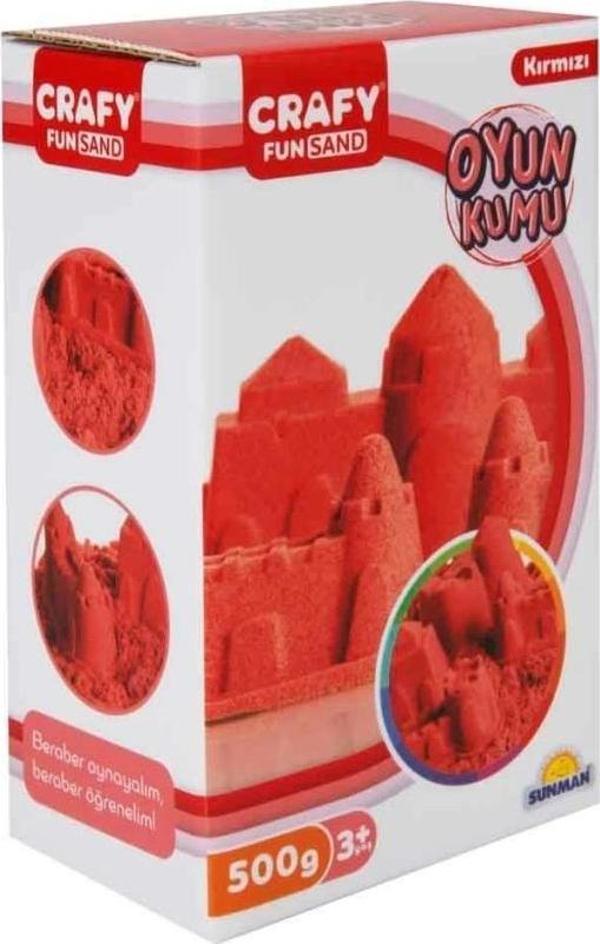 Nessiworld Crafy Kırmızı Kinetik Kum 500 g - Image 1