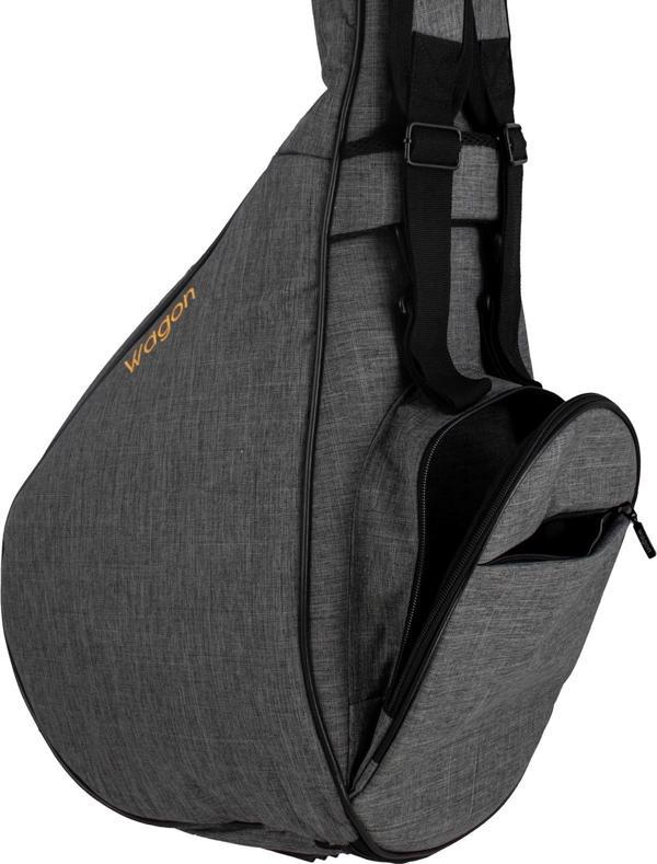 Wagon 03 Serisi Uzun Sap Bağlama Saz Çantası (50 Tekne)  - Gri - Image 1