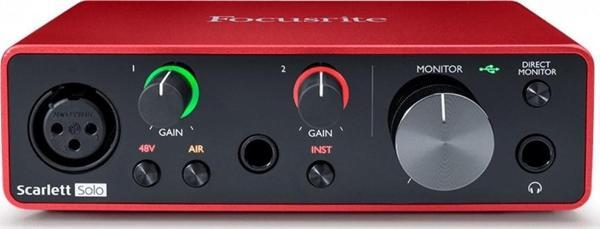 Focusrite Scarlett Solo 4th Gen USB Ses Kartı - Image 1
