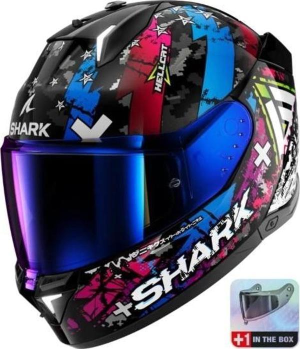 KASK SHARK SKWAL İ3 HELLCAT +RENKLİ CAM - Image 1