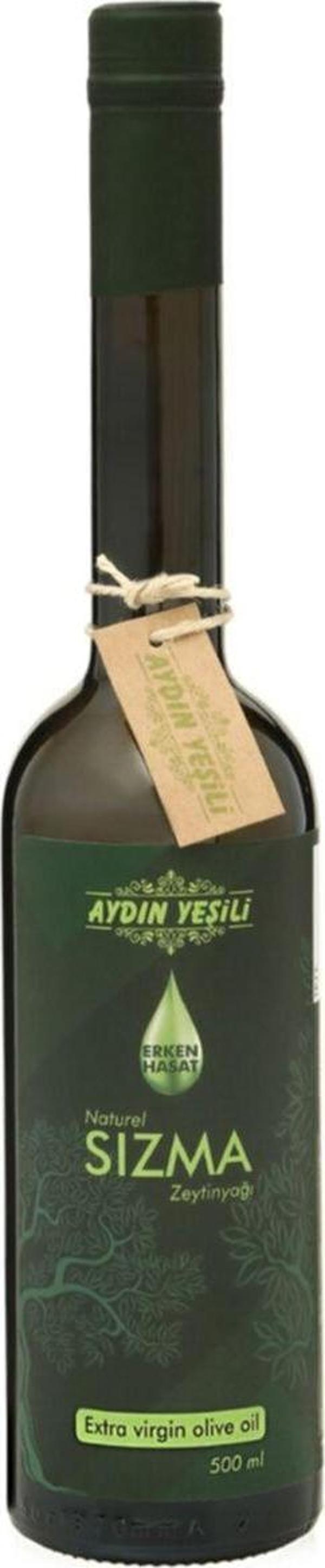 Aydın Yeşili Yeni Sezon Erken Hasat Naturel Sızma Zeytinyağı 500 Ml (Sunum Şişesi) - Image 1