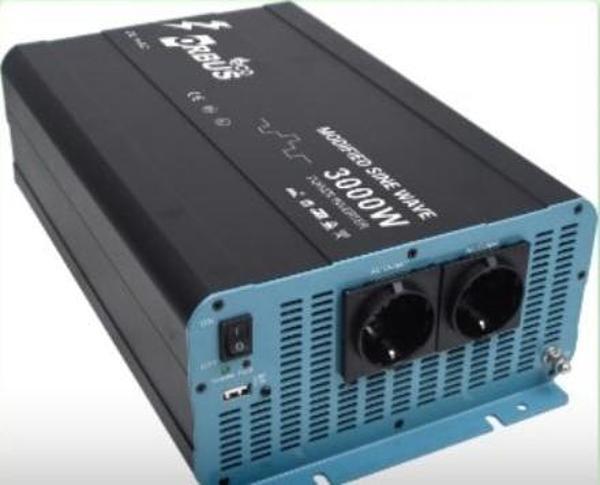 Ayt Orbus Mse3000w 12 Volt 220 Volt Dönüştürücü İnverter Modified Sinüs 2 Prizli İnverter - Image 1