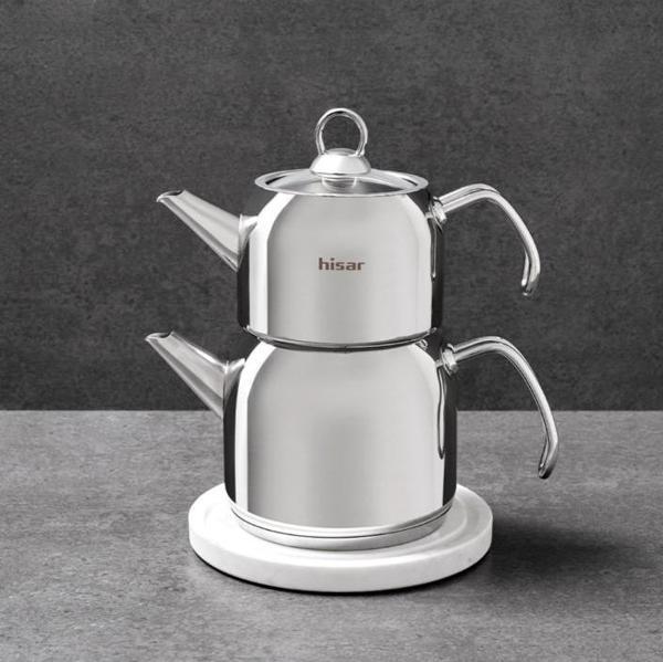 Hisar Satürn Mini Çaydanlık Takımı Cam Kapaklı - Image 1