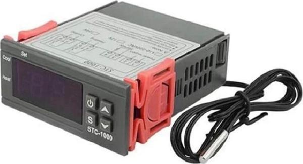 STC-1000 Sıcaklık Termostatı 12V 10A  Isıtıcı Soğutucu Dijital Ekran 10K Ntc Sıcaklık Sensörü Kuluçk - Image 1