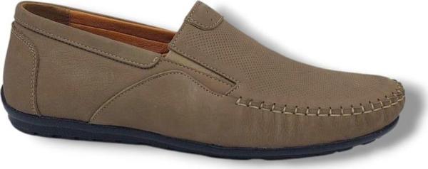 Modesa 269 Erkek Kum Nubuk Deri Loafer Ayakkabı - Image 1