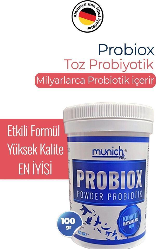 Munich Vet Probiox Kuşlar İçin Toz Probiyotik 100 Gr - Image 1