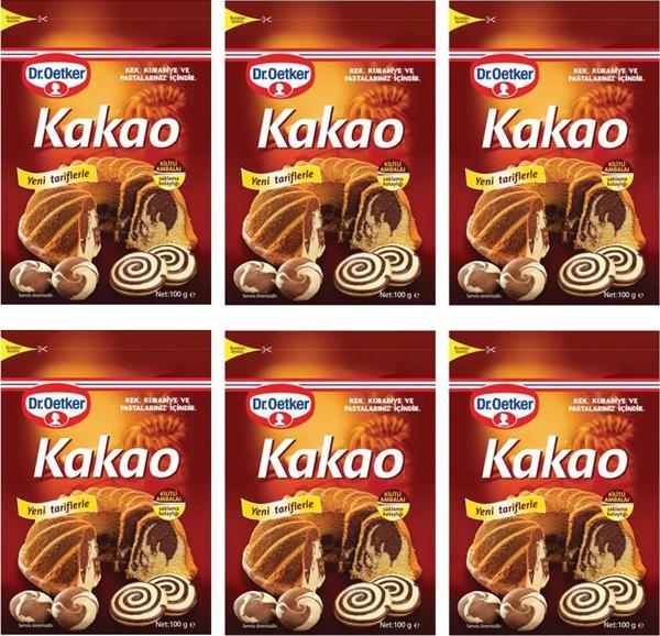 Dr. Oetker Kakao 100 Gr x 6 Adet - Image 1