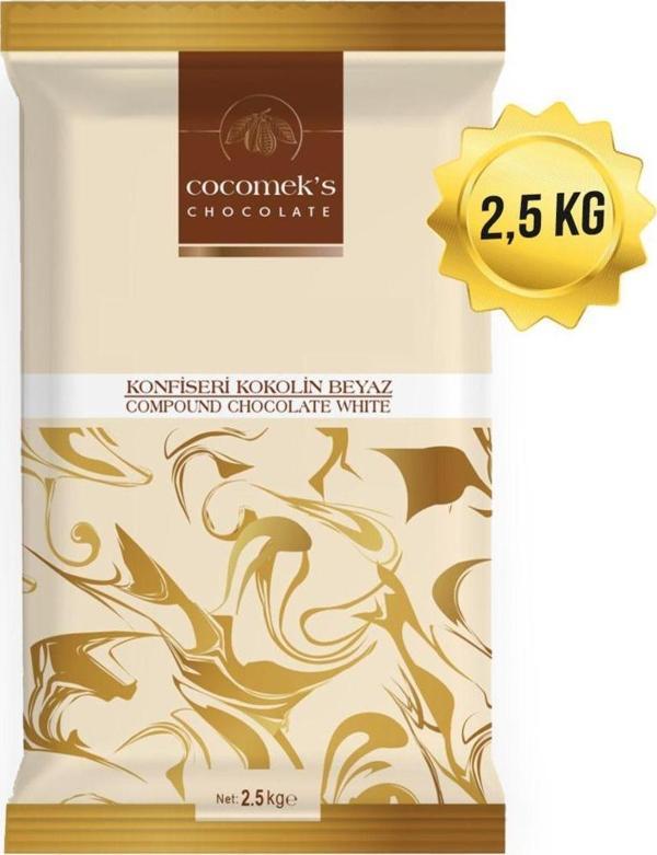 Blue Bead Cocomeks Beyaz Çikolata Konfiseri Kokolin 2.5 Kg - Image 1