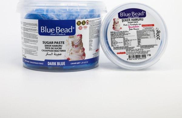 Blue Bead Şeker Hamuru Koyu Mavi 200 Gr - Image 1