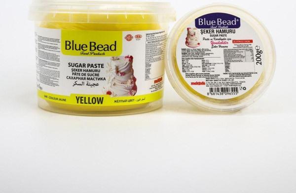 Blue Bead Şeker Hamuru Sarı 200 Gr - Image 1