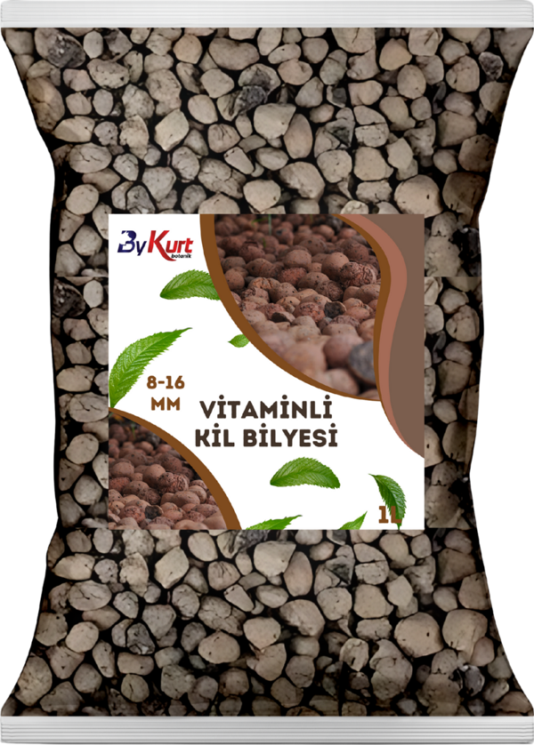 ByKurt 8-16mm Vitaminli Kil Bilyesi 1L Yüksek Su Tutma Drenaj ve Köklendirme İçin İdeal - Image 1
