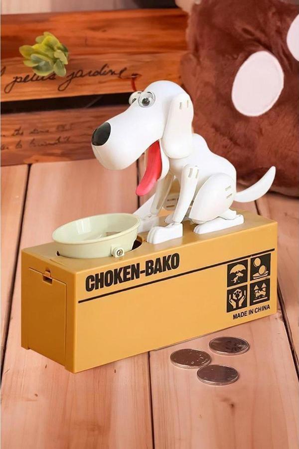 parar yiyen Köpek kumbarası, bozuk para yiyen köpek, aç köpek  - Image 1