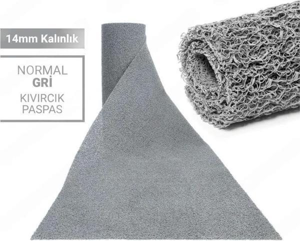 120X700CM GRİ KIVIRCIK PASPAS-HALI KAYMAZ YOLLUK LİDYA 14MM - Image 1