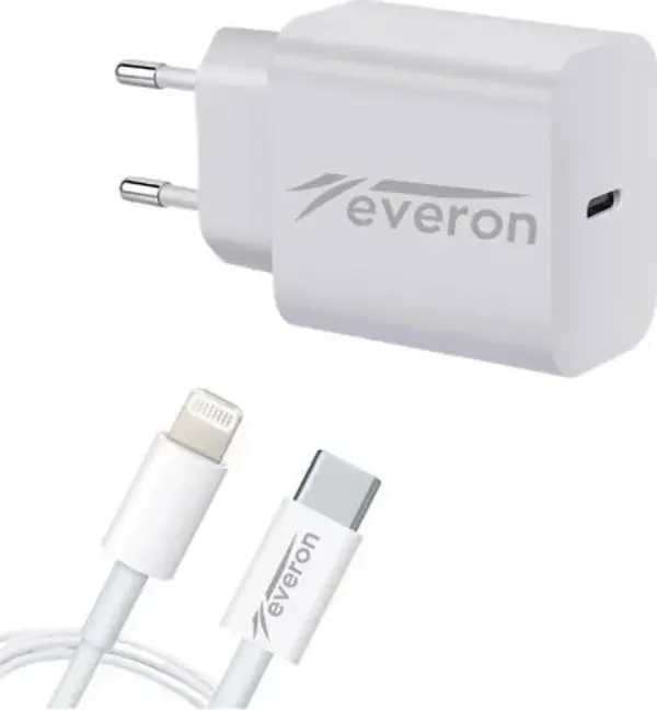 25W İphone 14 Pro İle Uyumlu 3.4 a Q.C Type C to Lightning Hızlı Şarj Aleti Evr-002 - Image 1