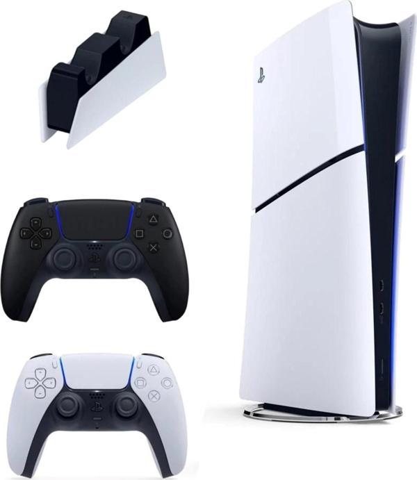 Playstation 5 Slim Digital İthalatçı Garantili + 2. Siyah Dualsense + Şarj İstasyonu - Image 1