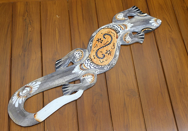 Ahşap Duvara Asmali Kertenkele Figürü Galileo-21 - Image 1