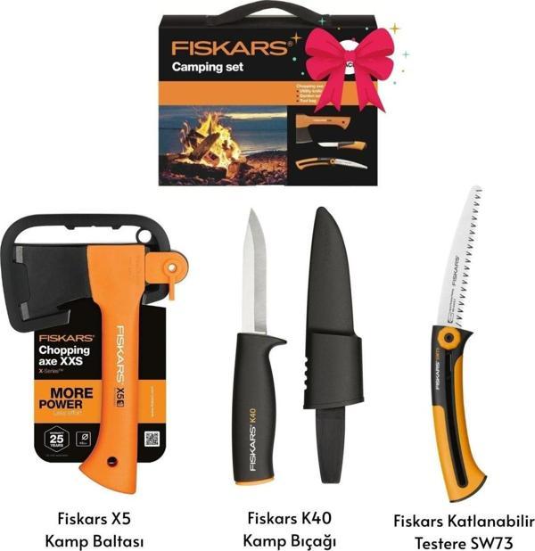 Fiskars Trek Set-01 X5 K40 SW73 Kamp Temel Seti - Image 1