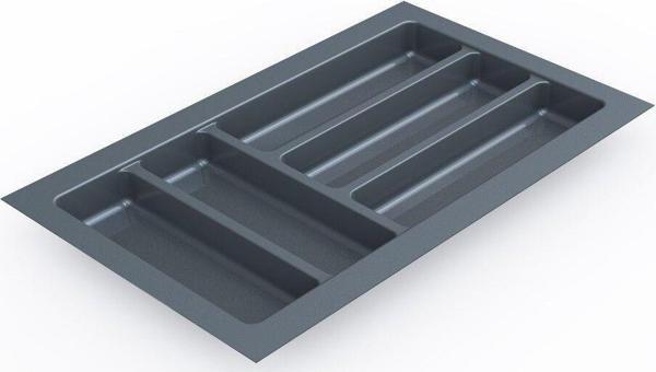 Tify Mutfak Çekmece Içi Kaşıklık 29Cm X 48Cm (Yanlar Ve Boydan 4Cm Kesilebilir) Antrasit Gri - Image 1