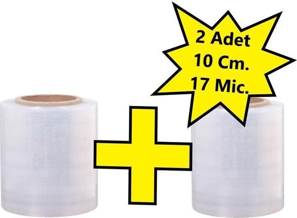 Tify Palet Dilimli Streç 10 Cm 17 Mic.  400Gr / 300Mt. Şeffaf 2 Adet - Image 1