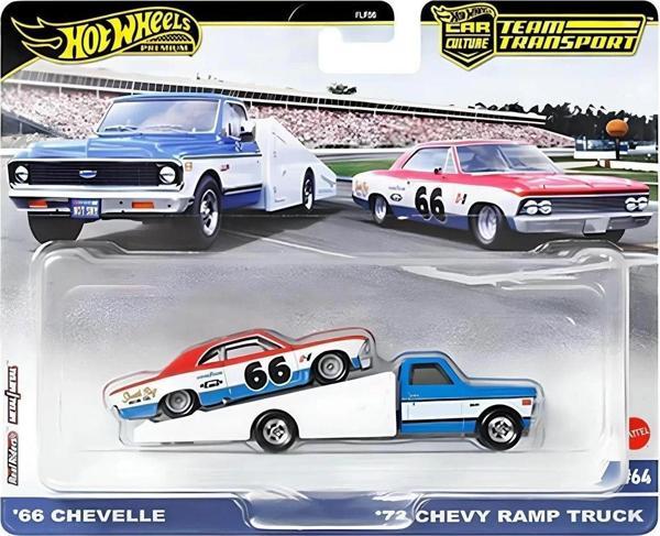 PREMIUM TEAM TRANSPORT 66 CHEVELLE 72 CHEVY RAMP TRUCK - Image 1