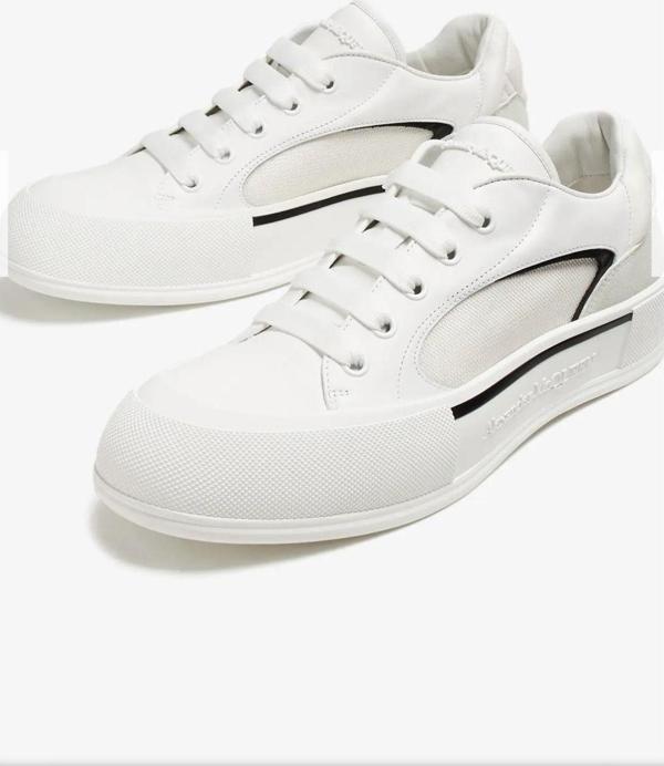 Alexander Mcqueen Skate Deck Plimsoll Leather Sneaker - Image 1