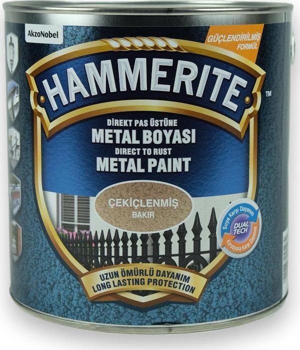 Hammerite Pas Üstü Metal Boyası Çekiçlenmiş Bakır 2,5 Lt - Image 1